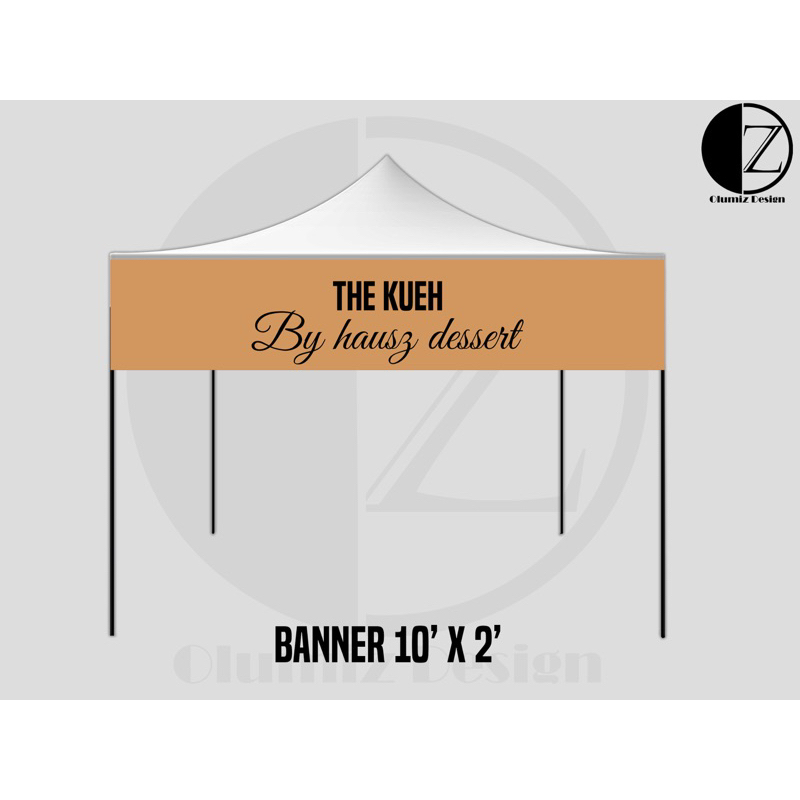 BANNER SAIZ 10’ X 2’ (SAMPLE DAN MINIMALIS) | Shopee Malaysia