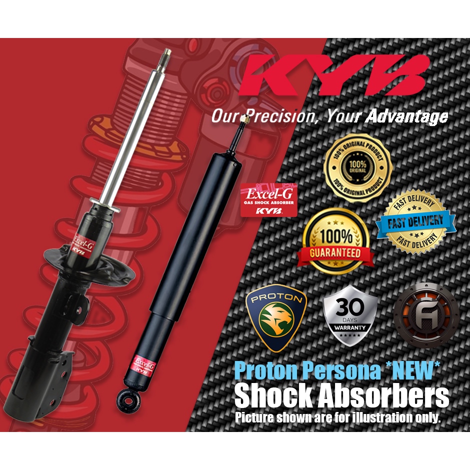 PROTON PERSONA *NEW* | FRONT / REAR SHOCK ABSORBERS | GENUINE (KYB ...