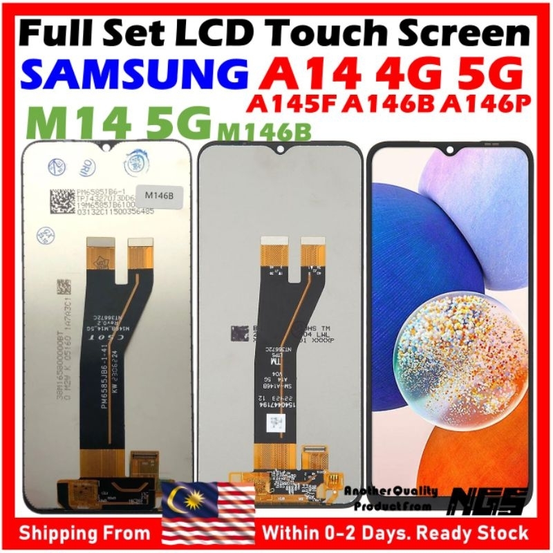 ORIGINAL NGS Brand LCD Screen For SAMSUNG Galaxy A14 4G A145F / A14 5G ...