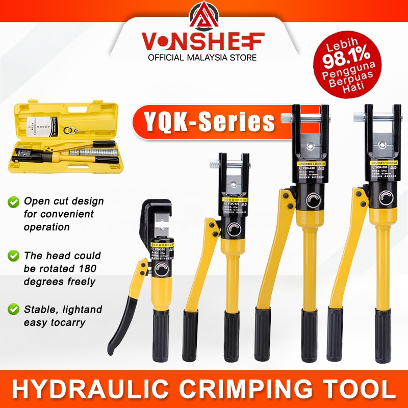 YOK-Series Hand Hydraulic Crimping Tool Cable Lug Crimper Plier ...