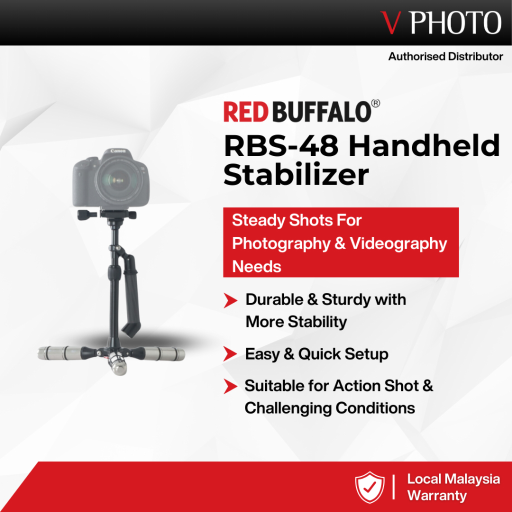 Red Buffalo RBS48 Handheld Stabilizer Camera Stabilizer Tripod Stand