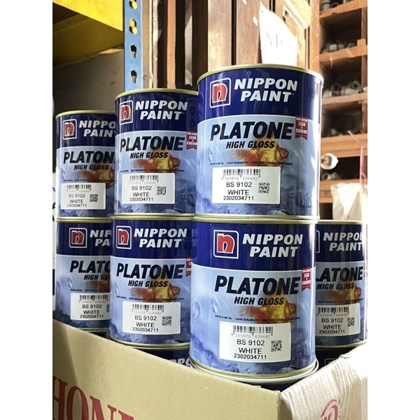 1L (P1) NIPPON PAINT PLATONE High Gloss Wood Metal Oil Based Interior ...