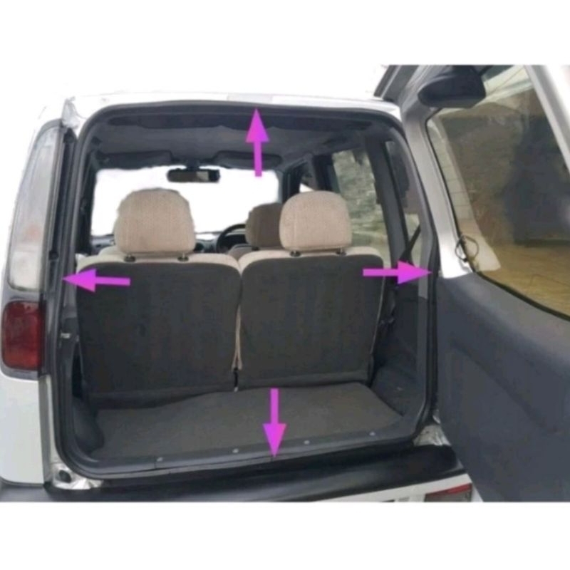 ORIGINAL PERODUA KENARI REAR TRUNK LID WEATHERSTRIP BONNET RUBBER GETAH ...