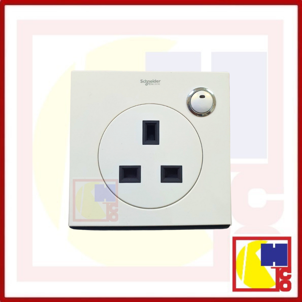 SCHNEIDER ULTI 13A 1G SOCKET COVER PLATE & MODULE (OLD STOCK) | Shopee ...