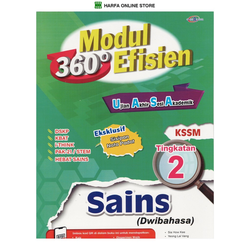 BUKU LATIHAN : MODUL 360 EFISIEN SAINS ( DWIBAHASA ) UASA TINGKATAN 2 ...