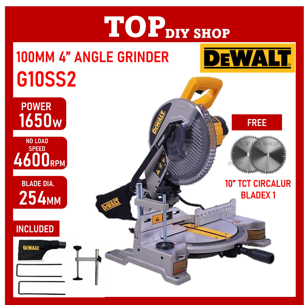 Dewalt DW714-XD Miter Saw Compound Mitre Saw Cutting Wood Steel 1650W ...