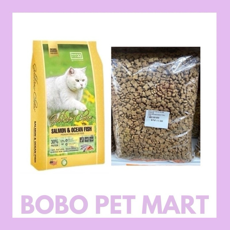 Repack Gold River (Salmon Ocean Fish) Cat Food 1KG | Shopee Malaysia