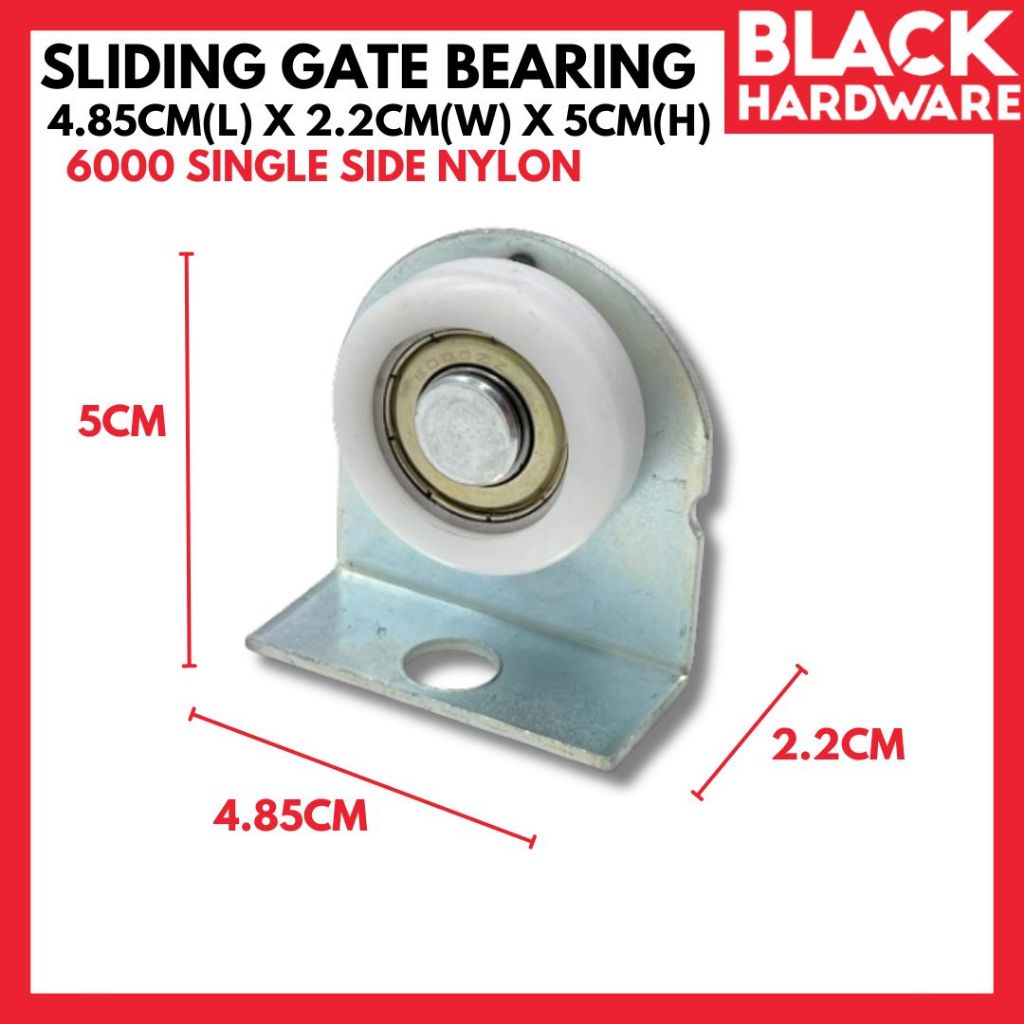 Black Hardware Roda Sliding Door Grill Pintu Rumah Gate Roller Wheel ...