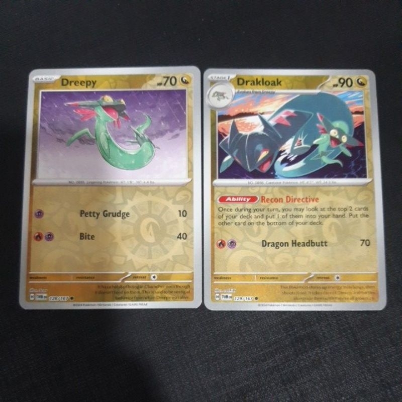 Pokemon Card TCG : SV6 Twilight Masquerade : Dreepy 128/167 & Drakloak  129/167 Tatsugiri 131/167 Kad Permainan | Shopee Malaysia