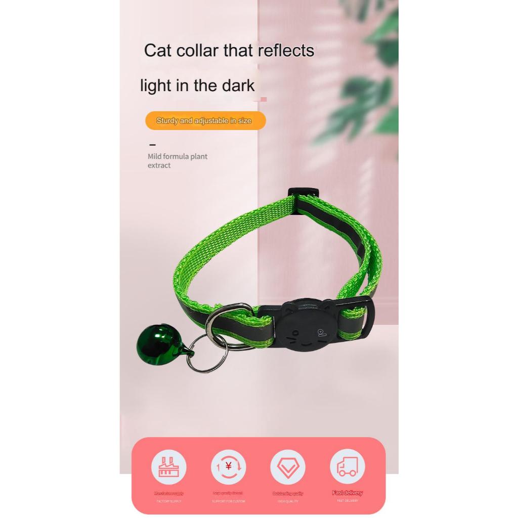 Rantai Kucing Pet Cat Dog Collar Bell Kolar Loceng Kucing Adjustable ...