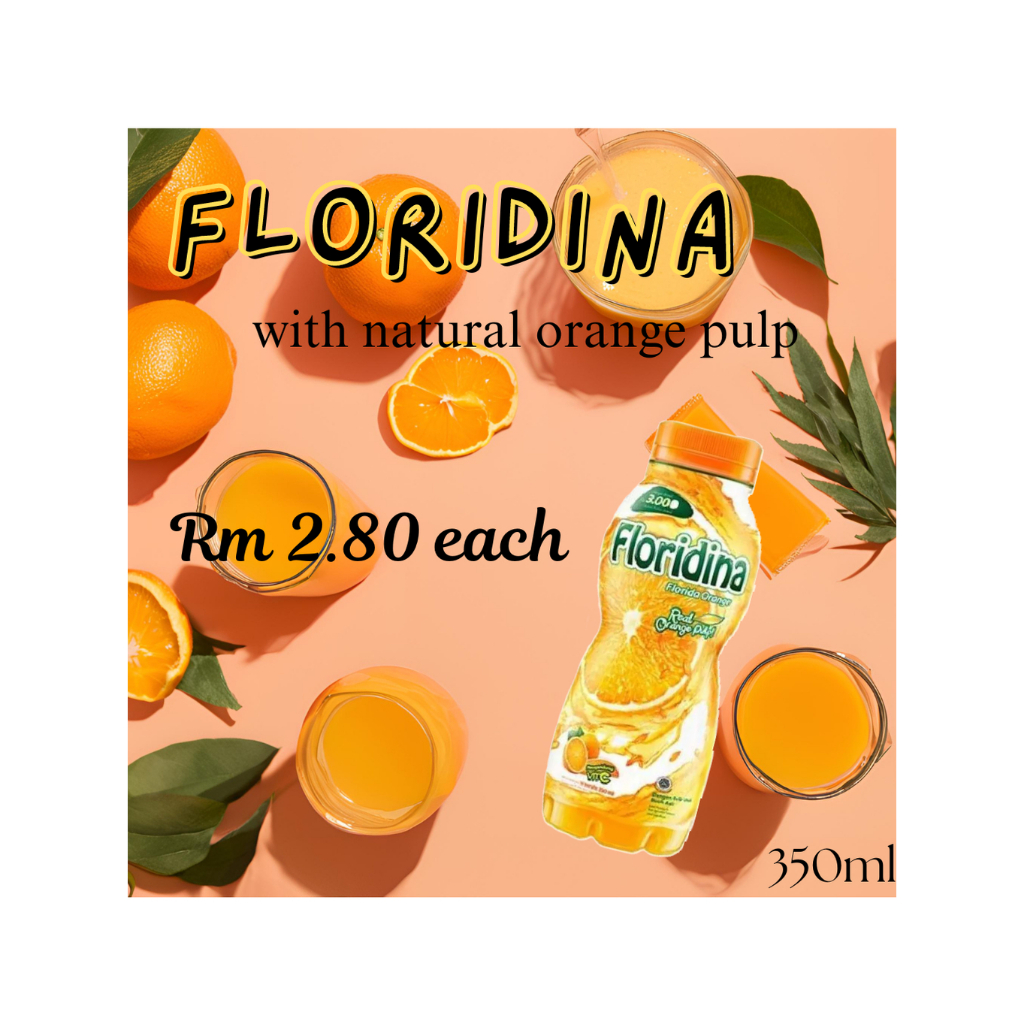 Foodtopia_Floridina Orange Juice(350ml) | Shopee Malaysia