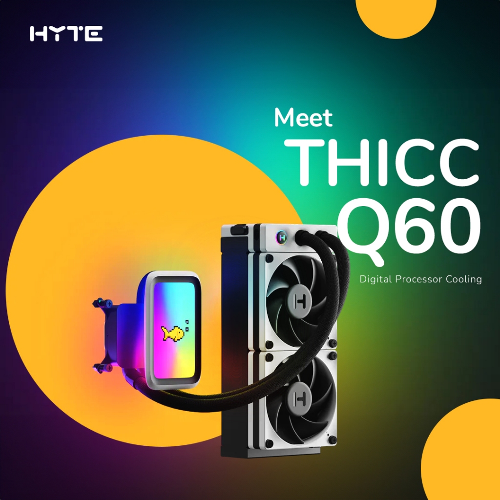# HYTE THICC Q60 - 240mm AIO Liquid CPU Cooler With 5