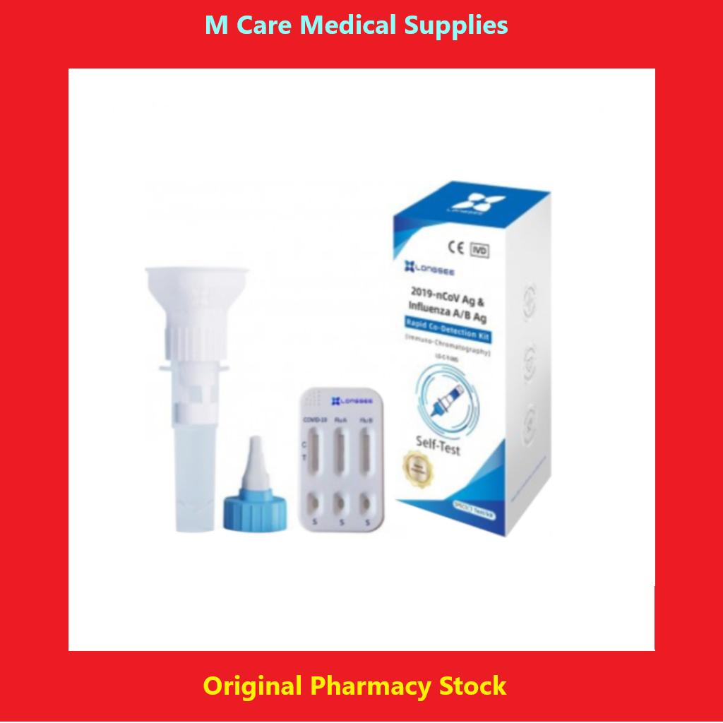 ( READY STOCK) Longsee 3in1 Covid & Influenza Self Test Kit Shopee
