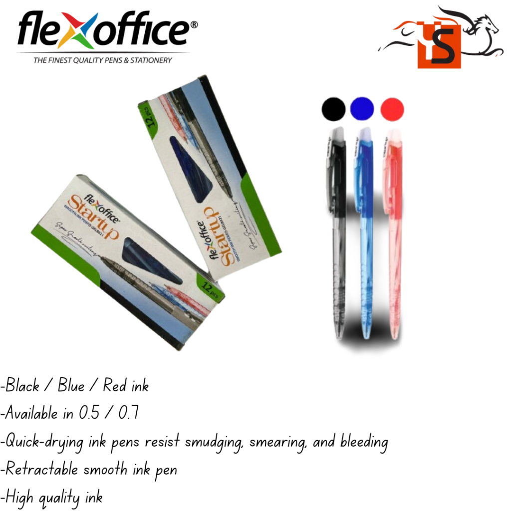 FlexOffice/FO STARTUP BALL PEN FO-GELB021 0.5/0.7 12PCS/BX (READY STOCK ...