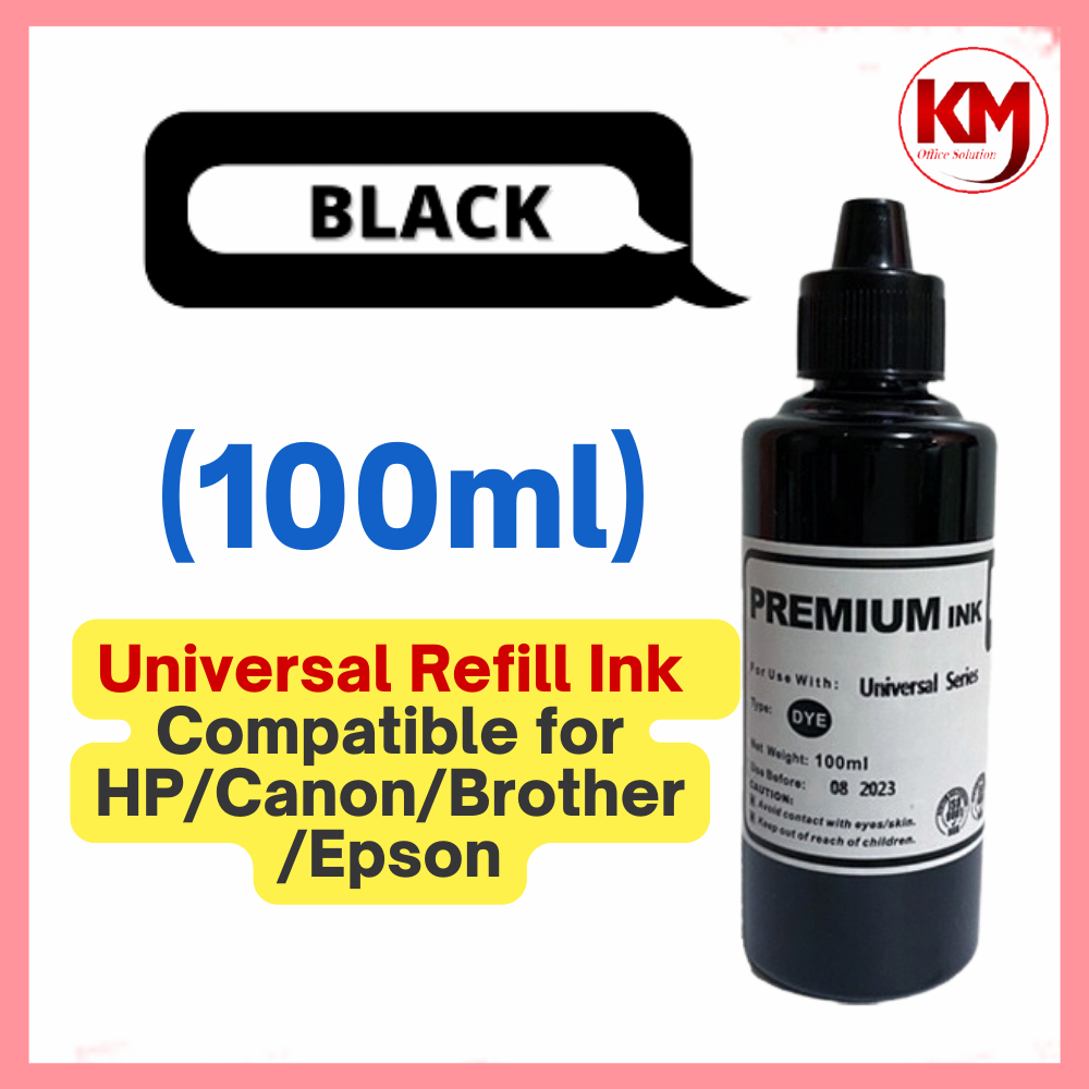 UNIVERSAL Inkjet Printer Refill Dye Ink Syringe100ml For EPSON BROTHER ...