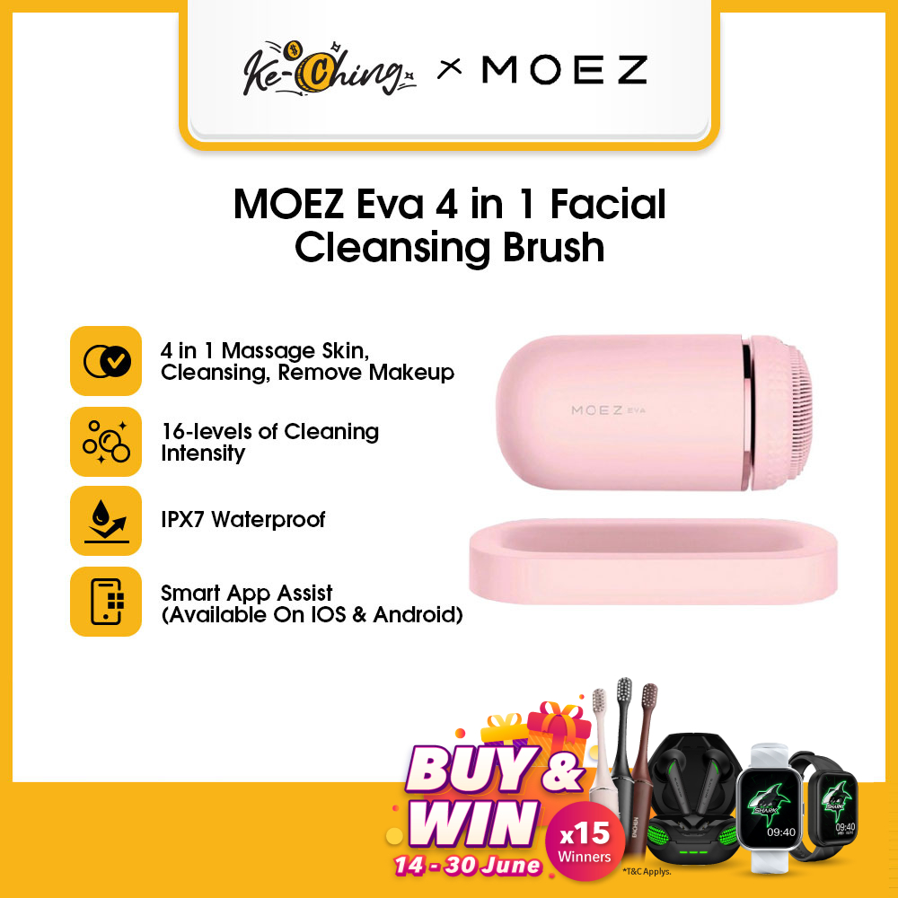 MOEZ EVA Facial Cleansing Brush Electric Face Cleanser Tools Firming ...