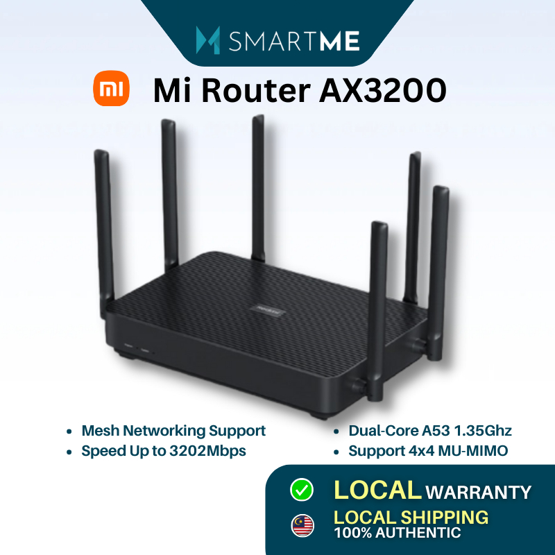 Xiaomi Mi Router AX3200 Mesh Network Up to 3202 Mbps* 256MB Memory x ...