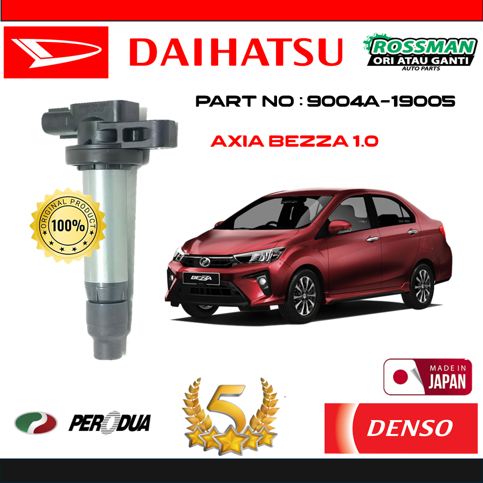 Original Daihatsu Denso Coil Plug 1 Batang Perodua Bezza 1.0 Axia ...