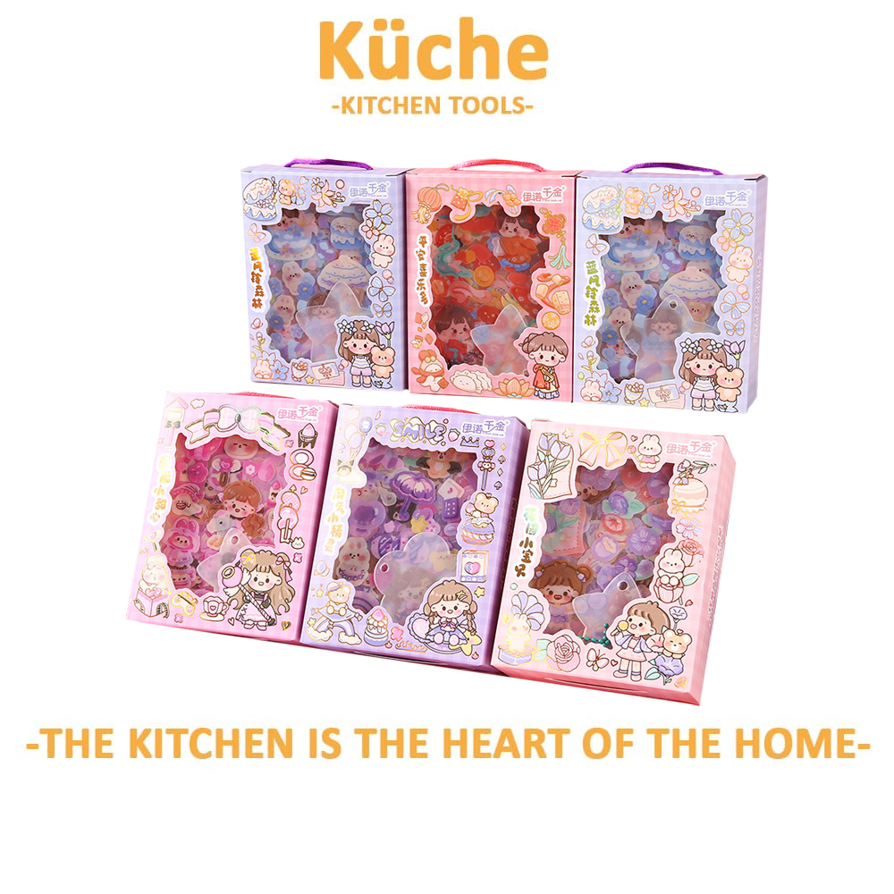KUCHE Cute Cartoon Stickers Scrapbooking DIY Decorative Happy Guka ...