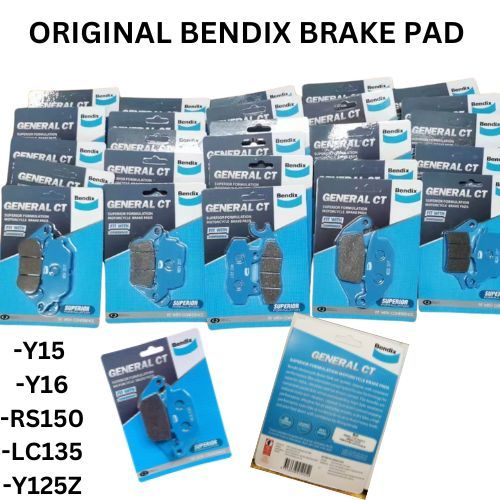 ORI 100% BENDIX BRAKE PAD YAMAHA LC135 Y15 Y16 Y125ZR LC135 5S N-MAX ...