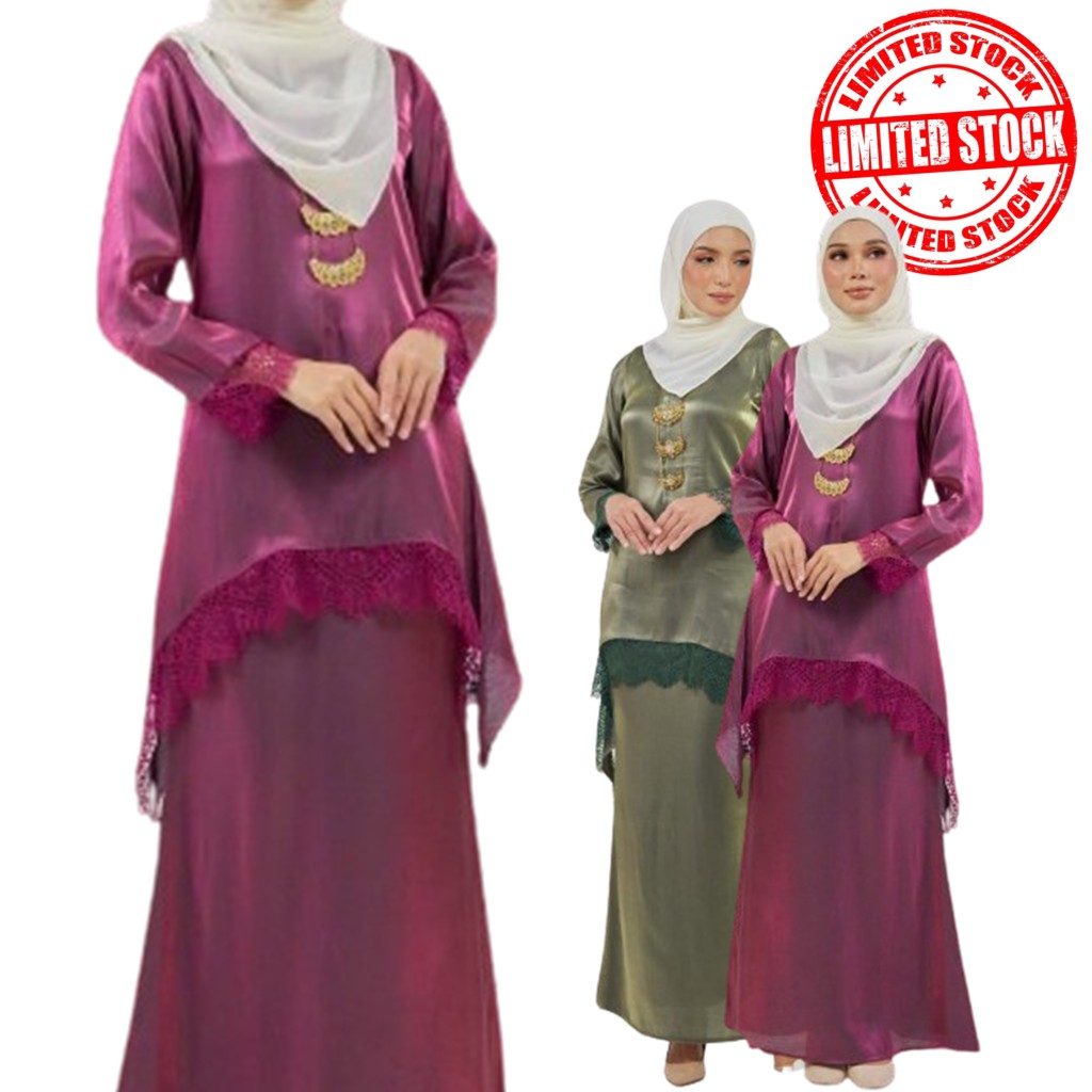 AMARA(PLUSSIZE) Baju raya plus size 2024 viral Premium Satin Shimmer