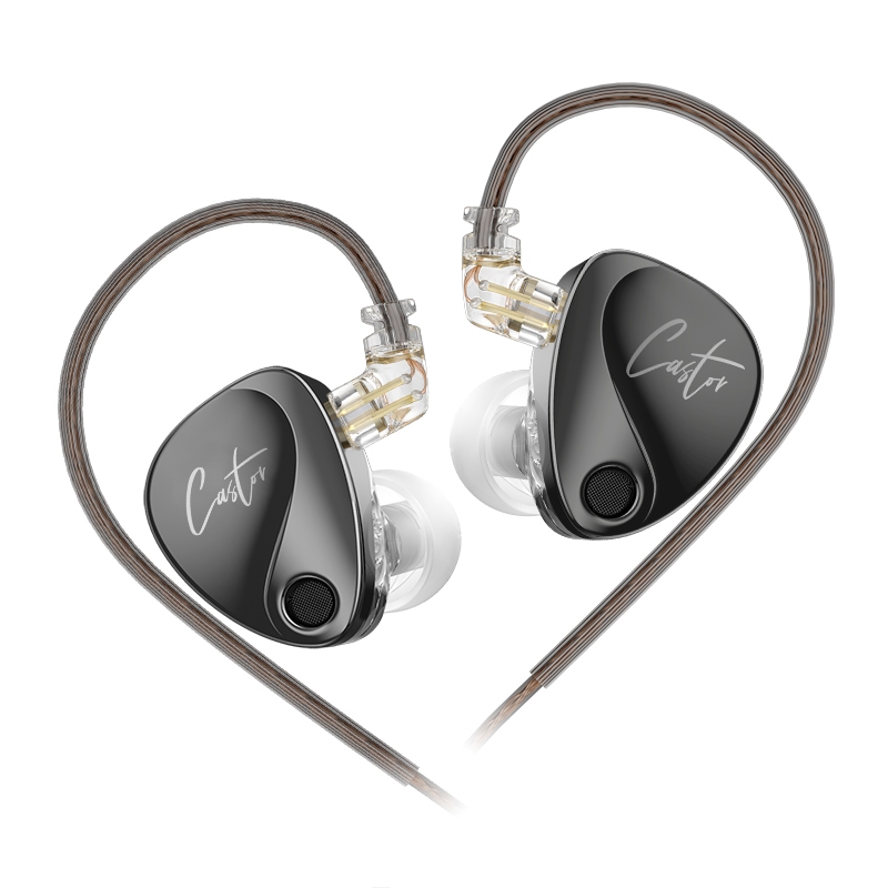 KZ Castor In Ear Earphone HiFi 2 Dynamic Driver Tunable Earphones