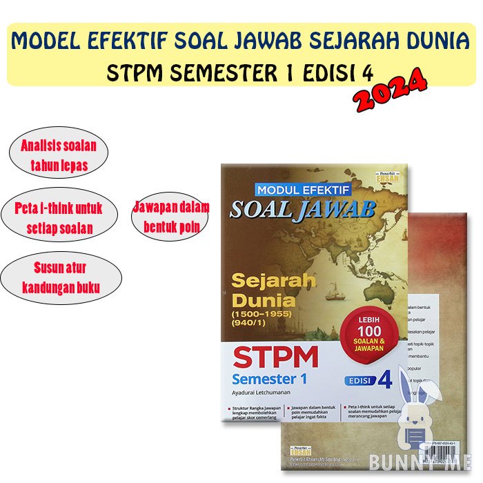 [bunny] 2024 Buku Rujukan Modul Efektif Soal Jawab Stpm Sejarah Dunia