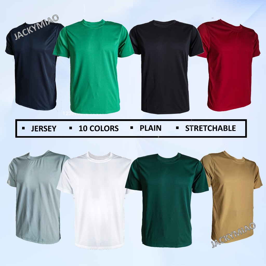 MEN PLAIN JERSEY T SHIRT PLAIN DESIGN CASUAL SPORT WEAR SHORT SLEEVES STRETCHABLE JERSEY KOSONG DESIGN MU51 Shopee Malaysia