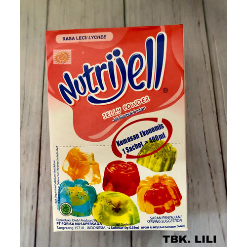 Nutrijel Rasa Leci/ Lychee Multipack Jelly Pudding 1 Box 12 Sachet ...