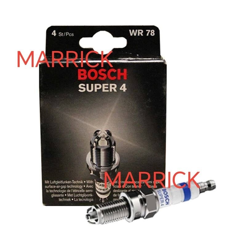 Bosch Super 4 WR78 spark plug Proton Wira 1.3 1.5 Iswara Chevrolet Aveo ...