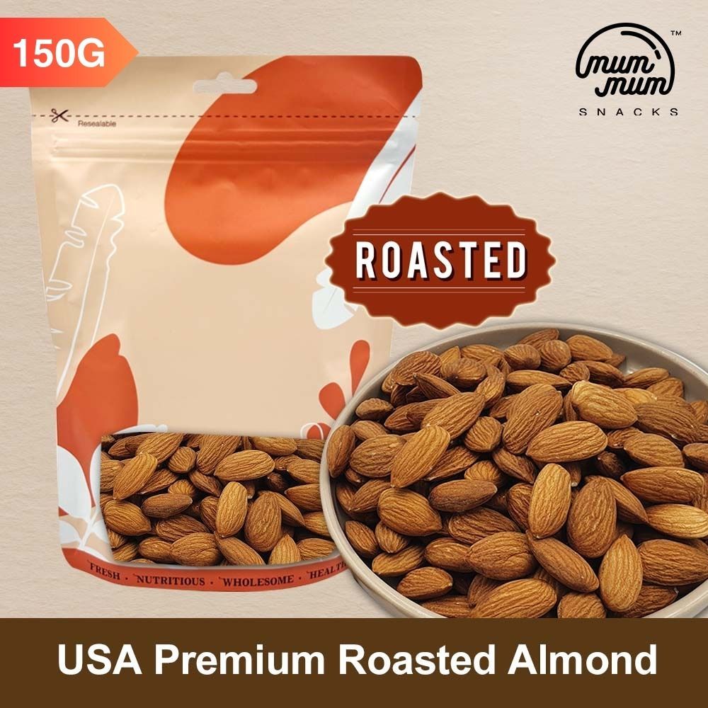 USA Premium Roasted (Unsalted) Almond / Badam [150g & TWIN PACK ...