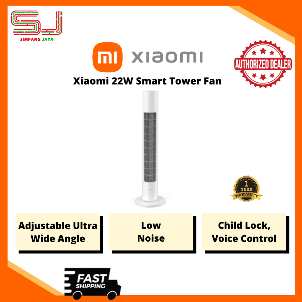 Xiaomi Smart Tower Fan | 22W | DC Motor | Low Noise | Energy Saving ...