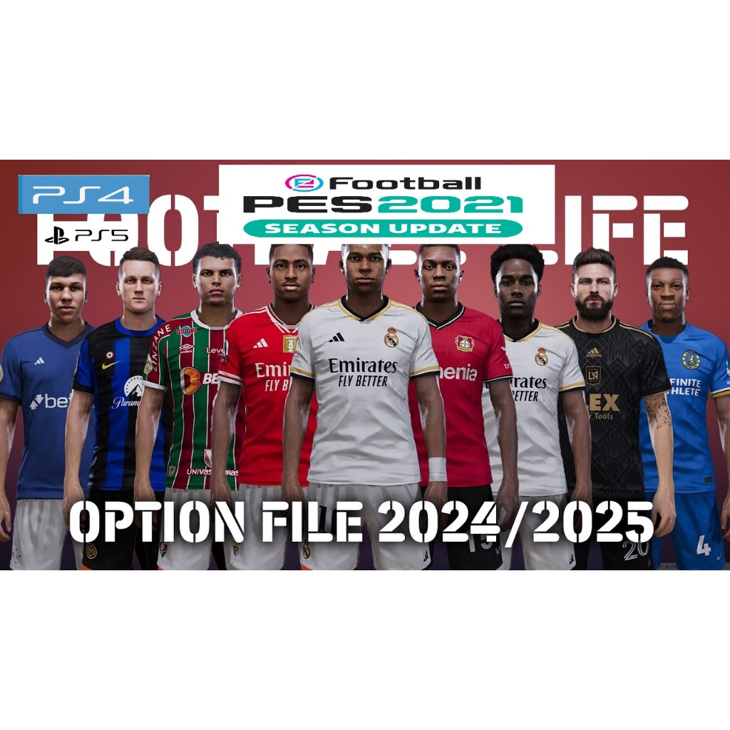 PES 2021 OPTION FILE PATCH JULY 2025 FOR PS4 PS5 DIGITAL DOWNLOAD