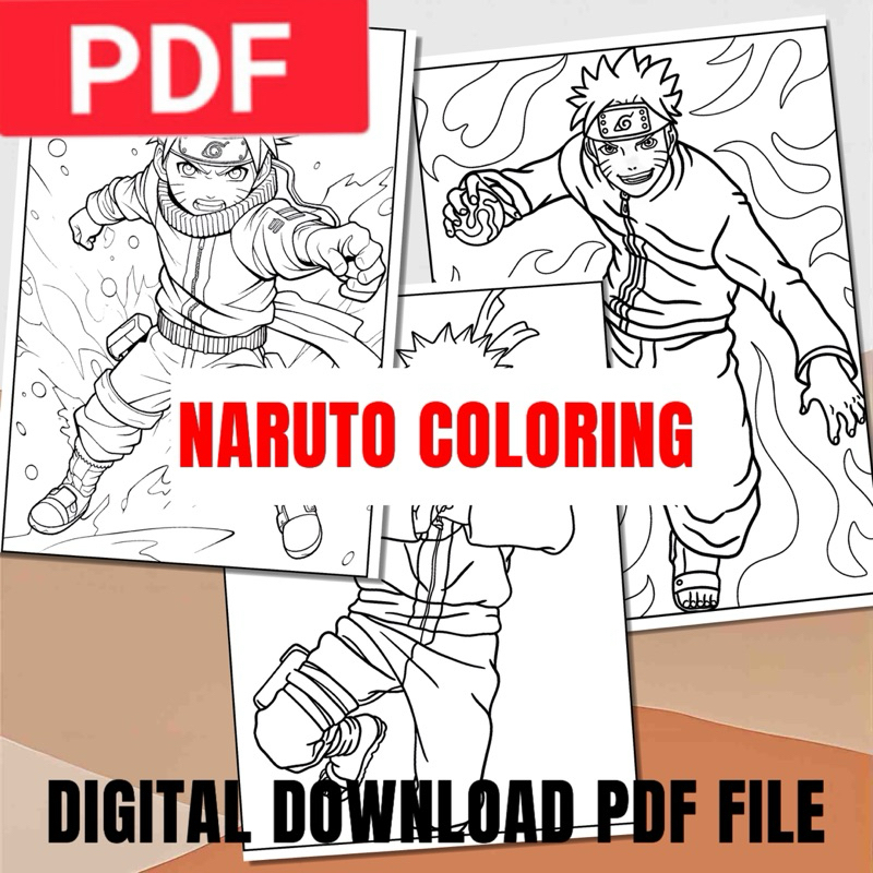 [PDF] NARUTO COLORING 10 PAGES SOFTCOPY PDF FILE | Shopee Malaysia