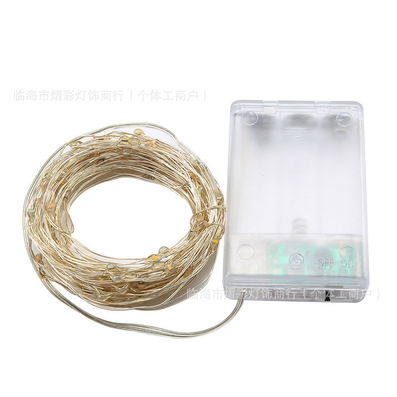 *Flashing* LED Fairy Lights Copper Wire 3m AA Battery Box Warm White ...