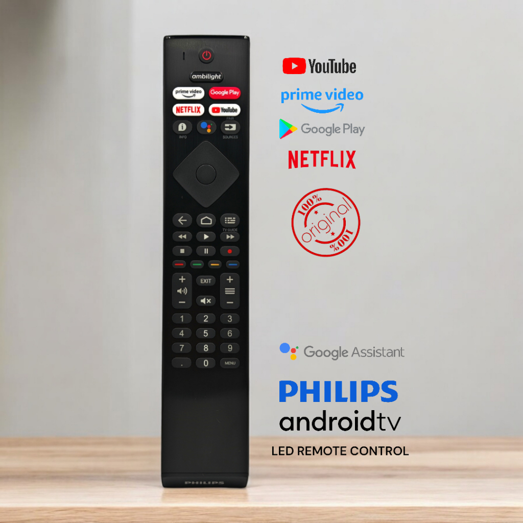 **Original** Philips Smart Led Android Voice function Tv Remote Control ...