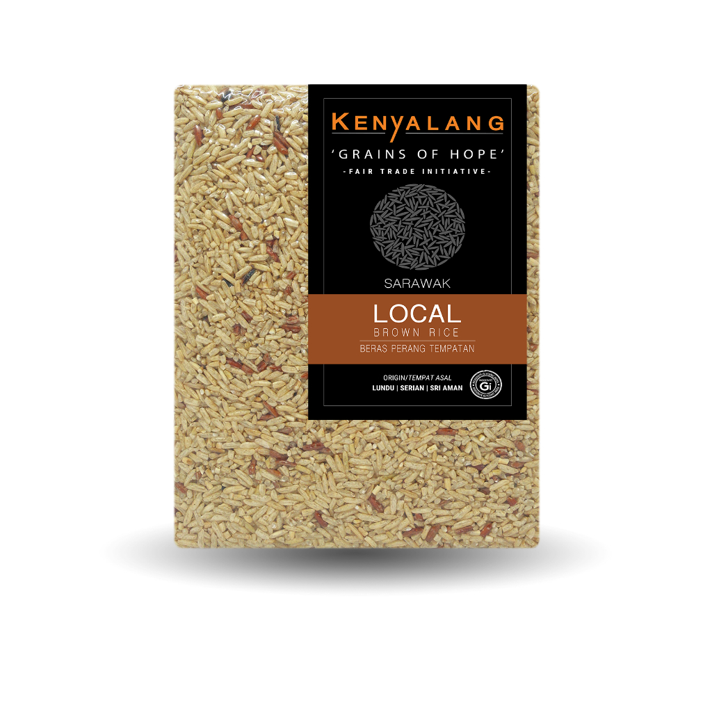 KENYALANG Sarawak Local Brown Rice Unpolished (1kg) | Shopee Malaysia