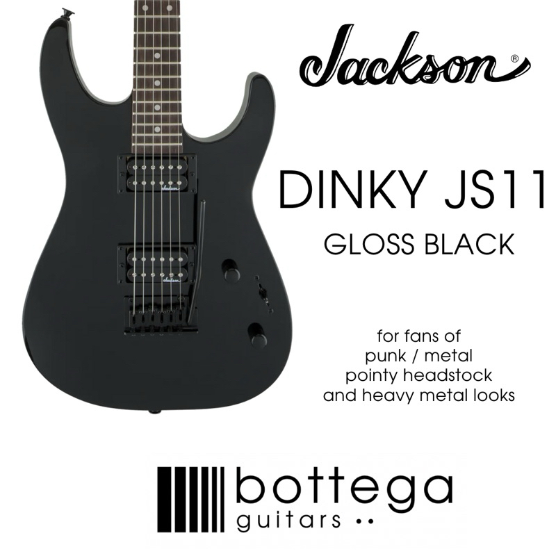 Jackson Dinky JS11 Electric Guitar (Gloss Black) | Shopee Malaysia