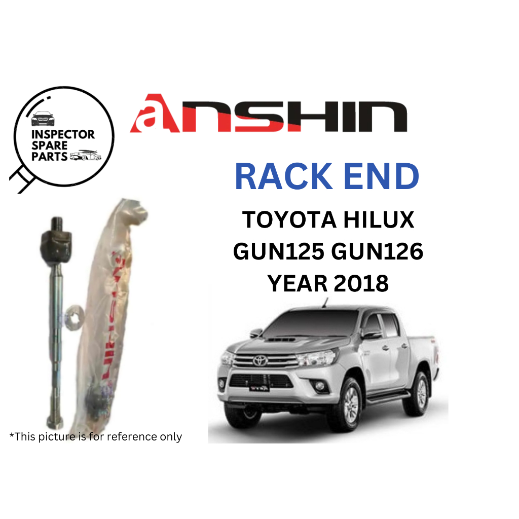 ANSHIN JAPAN QUALITY TOYOTA HILUX YEAR 2018 GUN125 GUN126 RACK END TOR ...