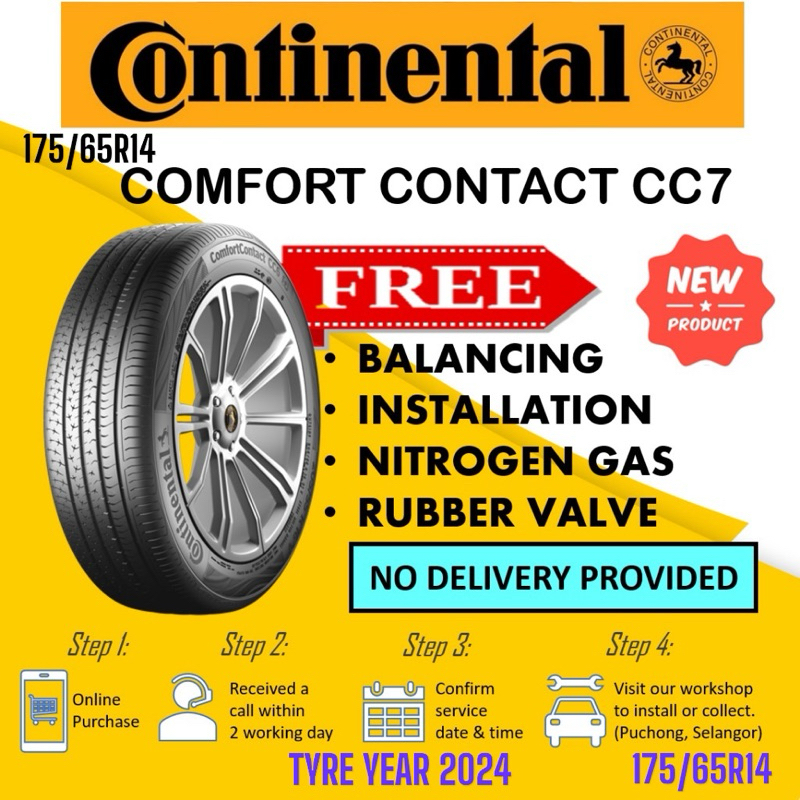 Continental CC7 175/65R14 175-65-R14 17565R14 14 Inch | Shopee Malaysia