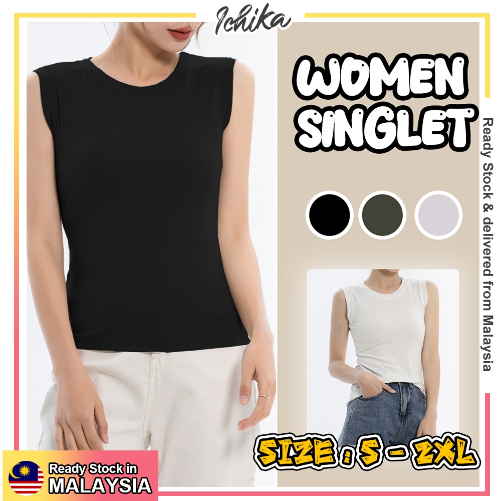 [MYSIA READY STOCK][S-2XL][MORA Korean Women Sleeveless Singlet Inner ...