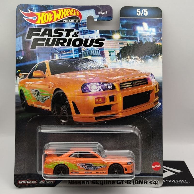 HotWheel Fast And Furious Nissan Skyline GT R34 Orange | Shopee Malaysia