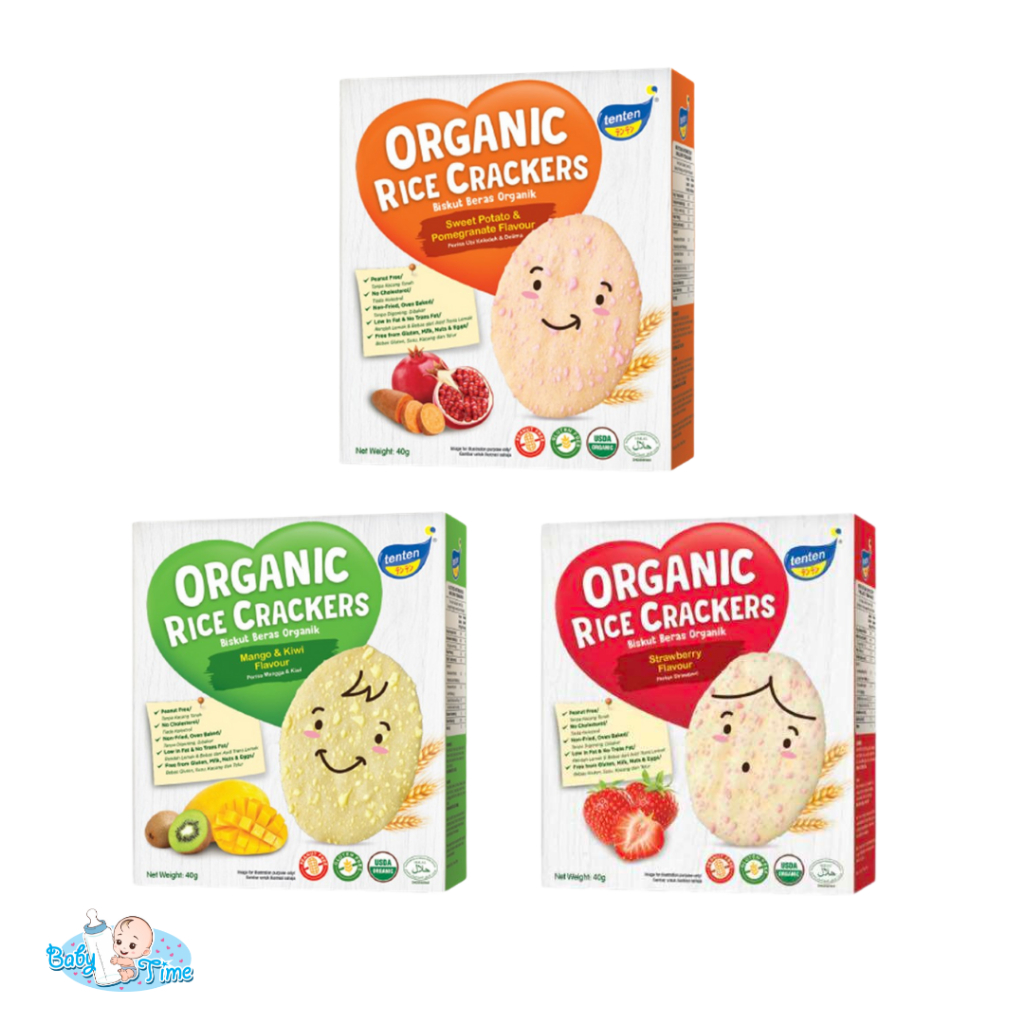 Baby Food TenTen Organic Rice Cracker 40g | Shopee Malaysia