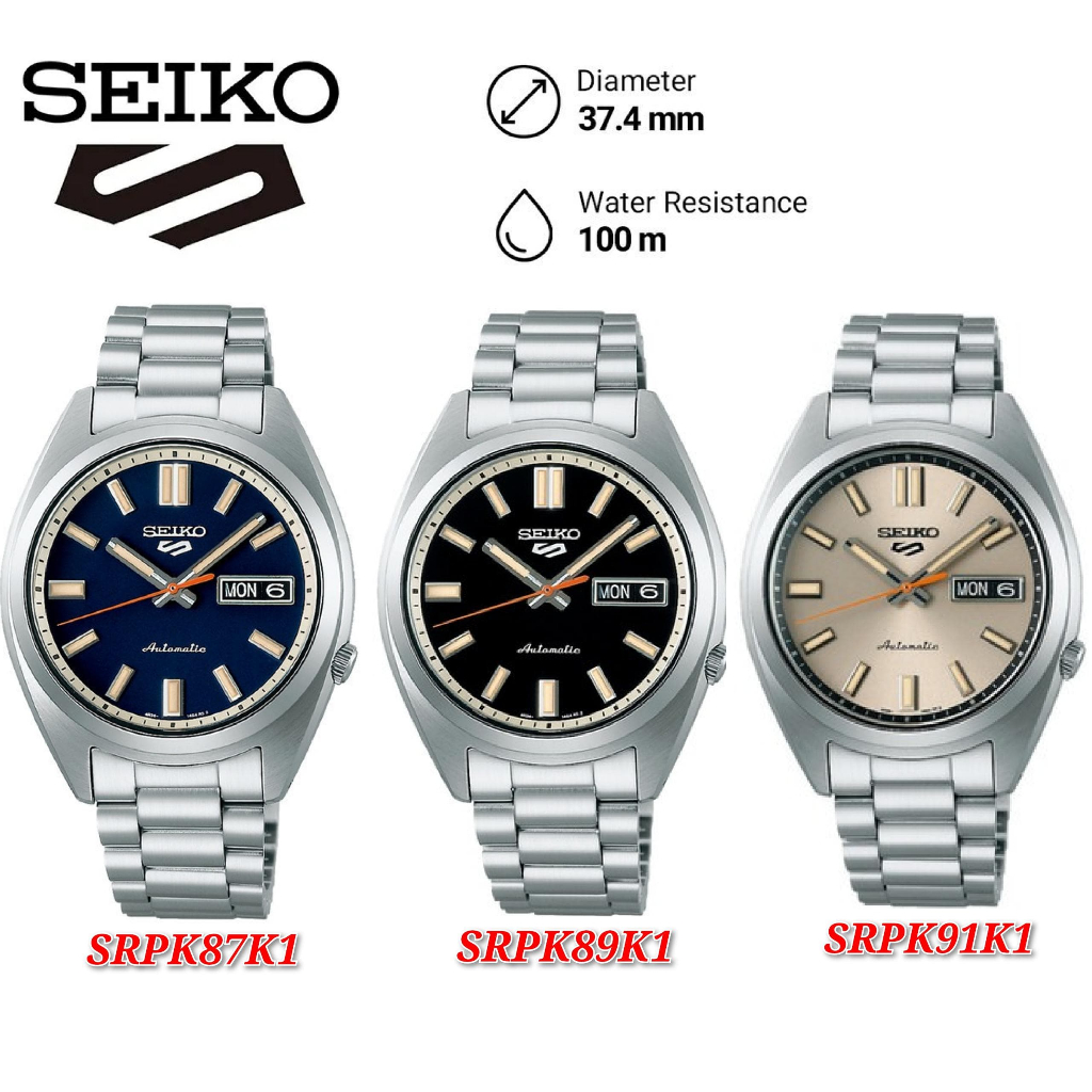 Seiko 5 Sports SRPK87K1 SRPK89K1 SRPK91K1 SNXS Series Automatic Curved ...