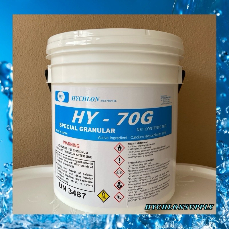 Chlorine Star-Chlon 70G 5Kg (Japan) Swimming Pool Calcium Hypochlorite ...