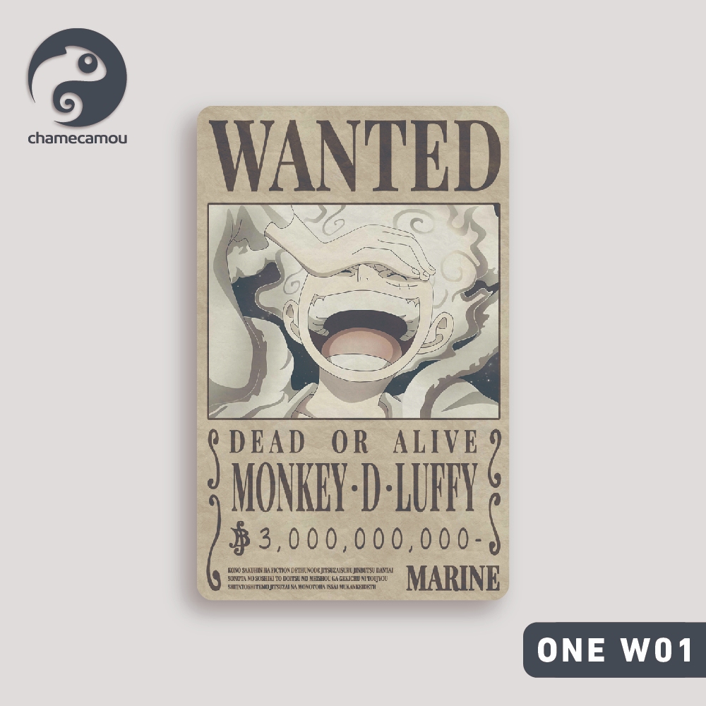 TNG Sticker One Piece Wanted Bounty Vintage Miniature Poster Touch n Go ...