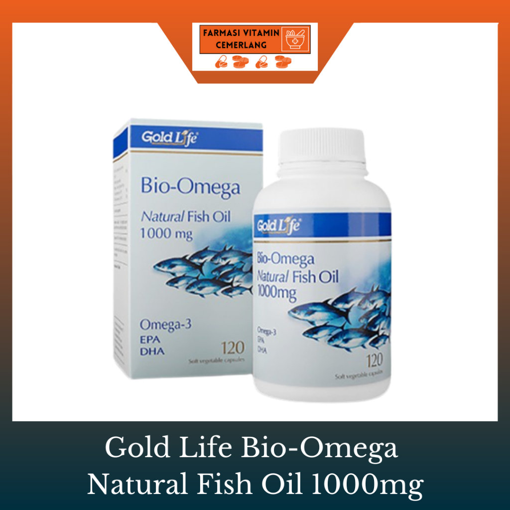 Gold Life Bio-Omega Natural Fish Oil 1000mg | 120's , 120's x 2 Capsule ...