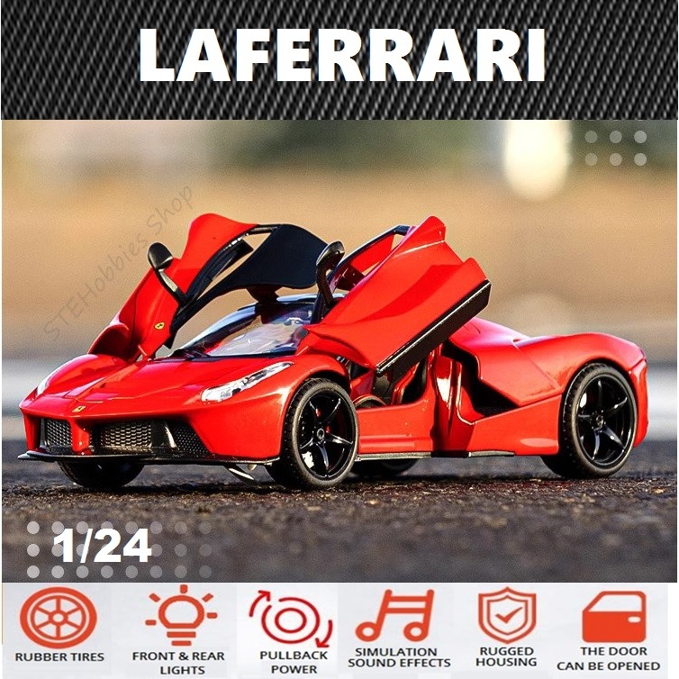 STE88 LA-FERRARI 1:24 Scale Metal Car Model Die-cast Toys | Shopee Malaysia