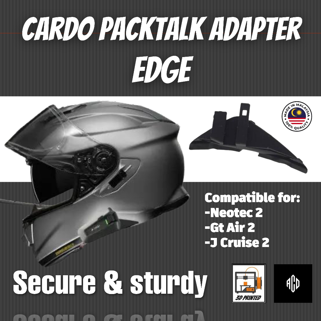 Shoei Helmet Cardo Packtalk Mount for Neotec 1 & 2, GT - Air 1 & 2, J ...