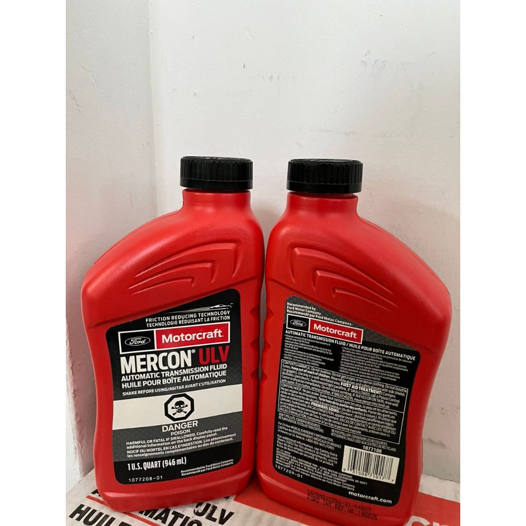100% GENUINE (FORD) MOTORCRAFT MERCON ULV AUTO TRANSMISSION FLUID (10 ...